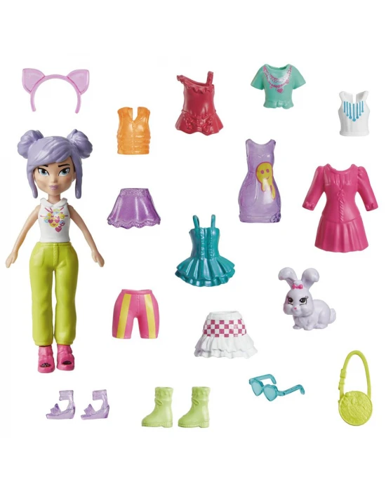 Polly Pocket Farklı Kombin Eğlencesi Oyun Setleri HKV94