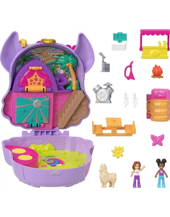 Polly Pocket Kamp Macerası Lamalı Oyun Seti