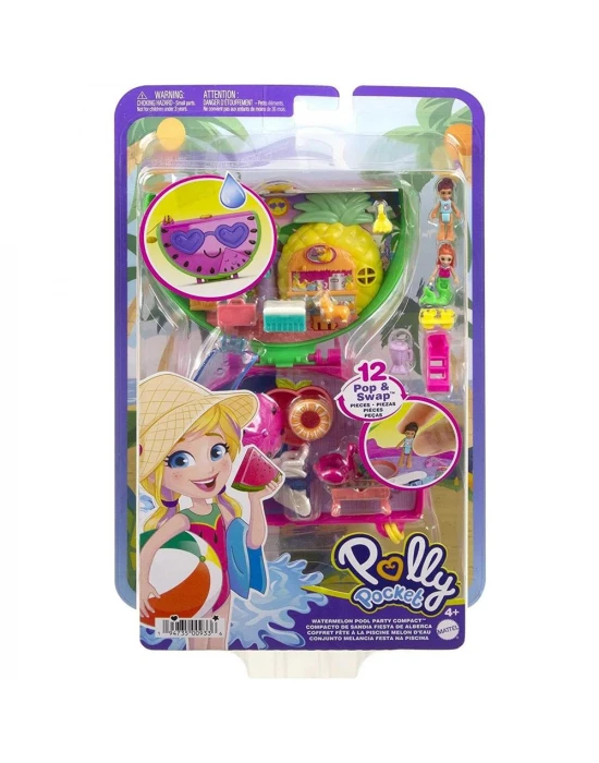 Polly Pocket Karpuzlu Havuz Partisi Kompakt Oyun Seti