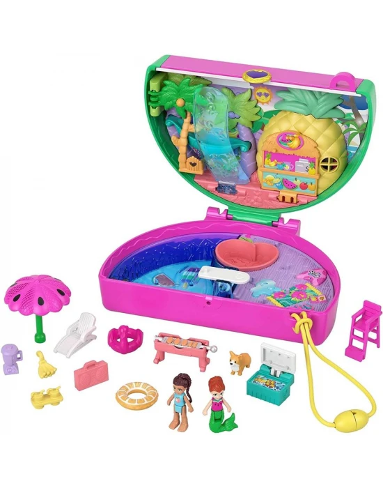 Polly Pocket Karpuzlu Havuz Partisi Kompakt Oyun Seti