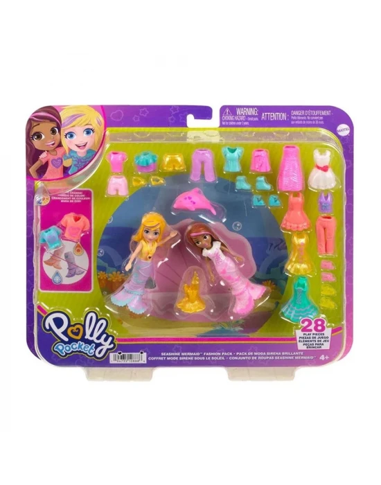 Polly Pocket ve Arkadaşları Işıltılı Deniz Kızı Moda Paketi HKV96