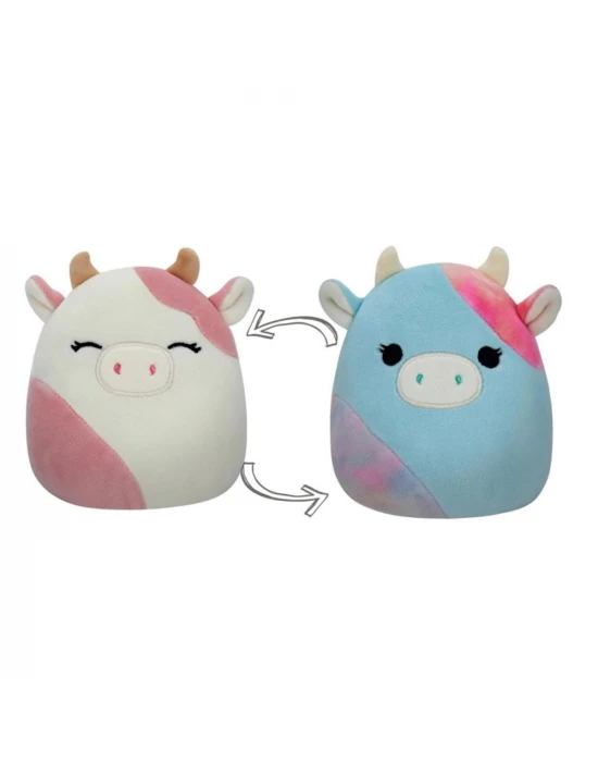 Squishmallow Pembe İnek Caedyn / Gökkuşağı İnek Caedia 13 cm
