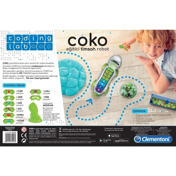 Clementoni Coding Lab Coco Eğitici Timsah Robot