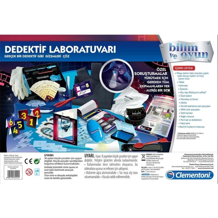Clementoni Bilim ve Oyun - Dedektif Laboratuvarı