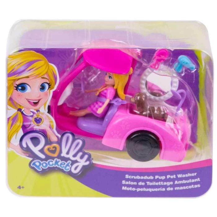 Polly Pocket Köpek Yıkama Servisi Oyun Seti