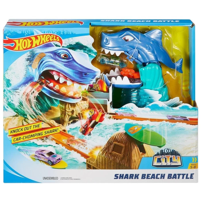 Hot Wheels Shark Beach Battle Oyun Seti