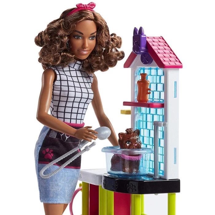 Barbie Ben Büyüyünce Meslek Bebekleri Evcil Hayvan Bakım Merkezi