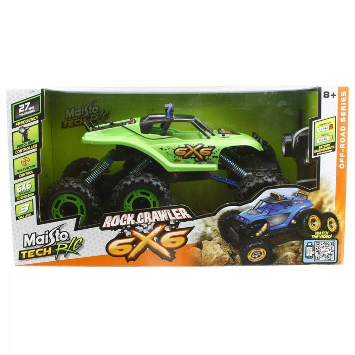 Maisto Rock Crawler 6x6 Uzaktan Kumandalı Yeşil