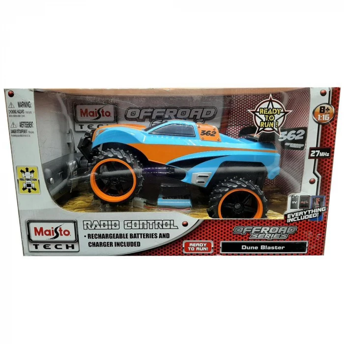 Maisto Tech Dune Blaster 1:16 Uzaktan Kumandalı Araba Mavi