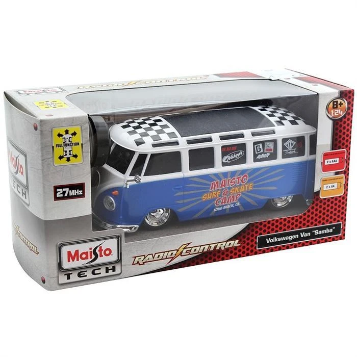 Maisto Tech Volkswagen Van Samba 1:24 Uzaktan Kumandalı ArabaMavi