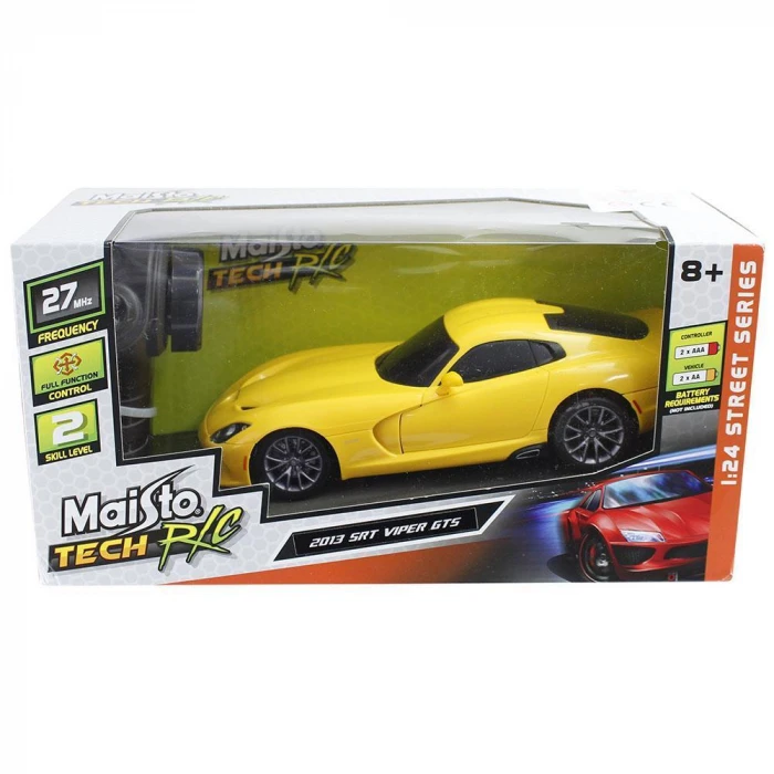 Maisto Tech 1:24 2013 SRT Viper Uzaktan Kumandalı Araba Sarı