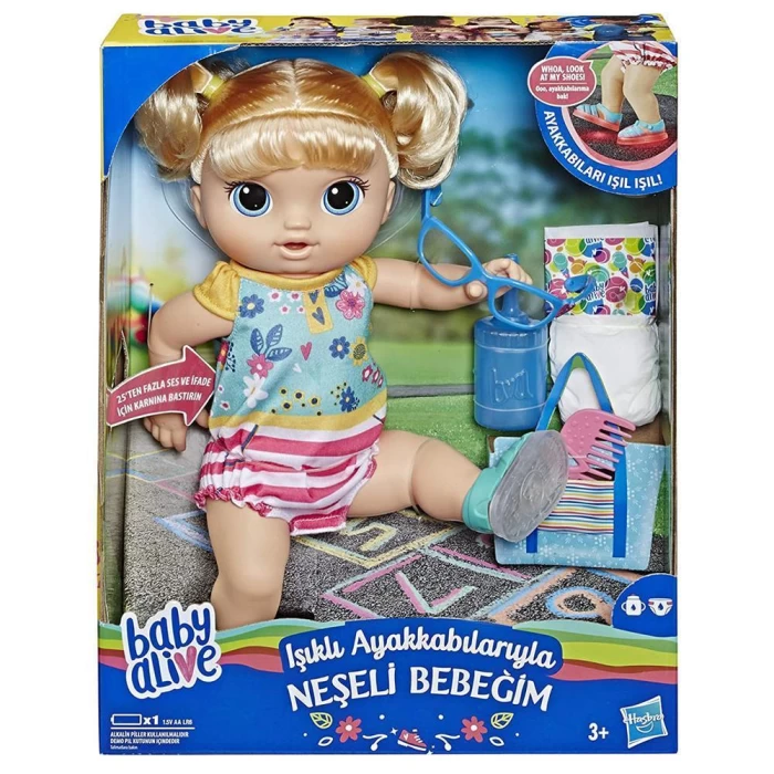 Baby Alive Işıklı Ayakkabılarıyla Neşeli Bebeğim