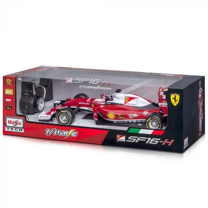 Maisto 1:14 Ferrari F1 SF16-H Kimi Raikkönen Uzaktan Kumandalı Ar