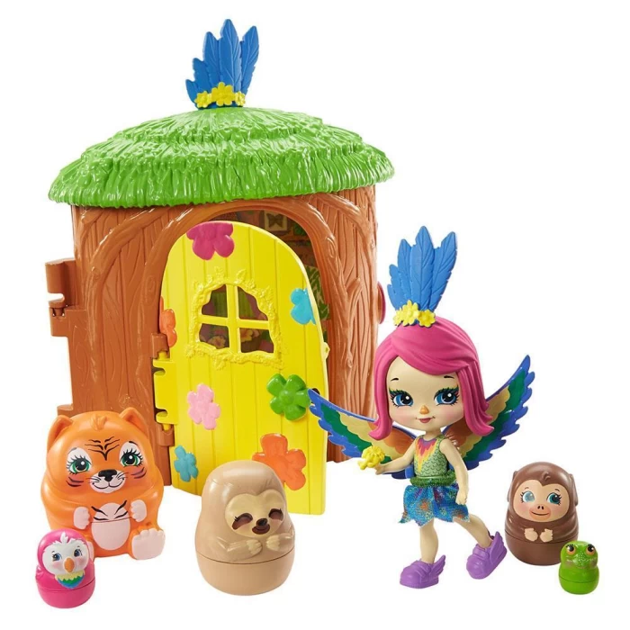 Enchantimals Secret Besties Papağan Peekinin Ağaç Evi Oyun Seti
