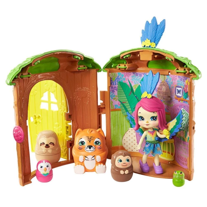 Enchantimals Secret Besties Papağan Peekinin Ağaç Evi Oyun Seti