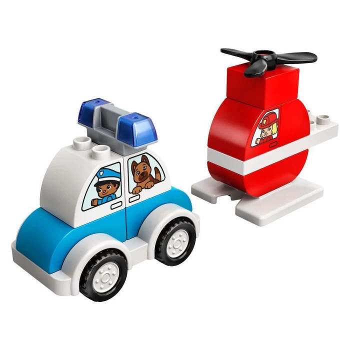 Lego Duplo İtfaiye Helikopteri ve Polis Arabası