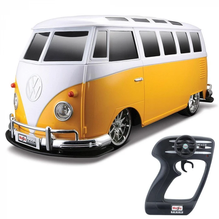 Maisto 1:10 Volkswagen Van Samba Uzaktan Kumandalı Araba Sarı