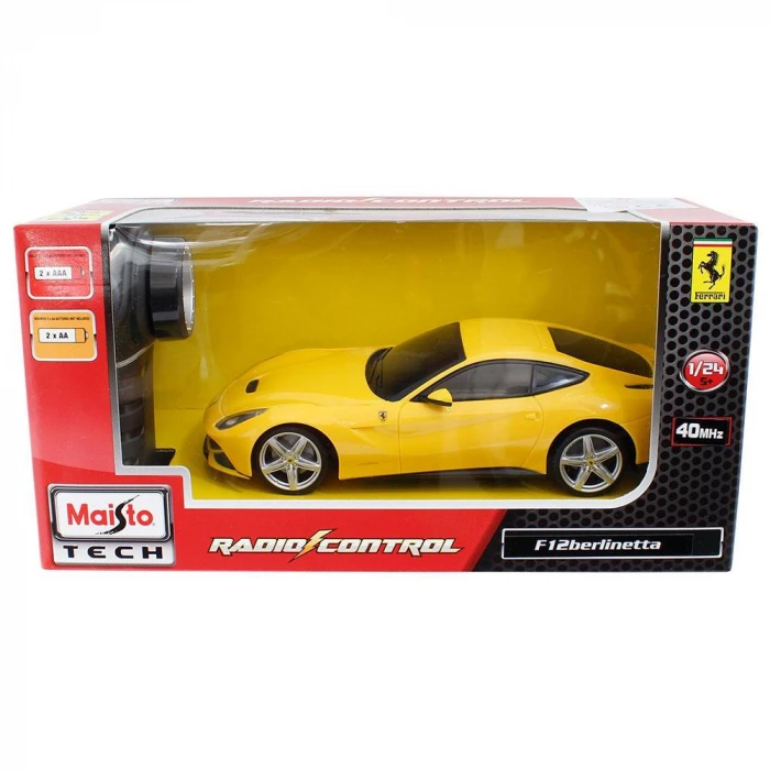 Maisto Ferrari F12 Berlinetta 1:24 Uzaktan Kumandalı Araba Sarı