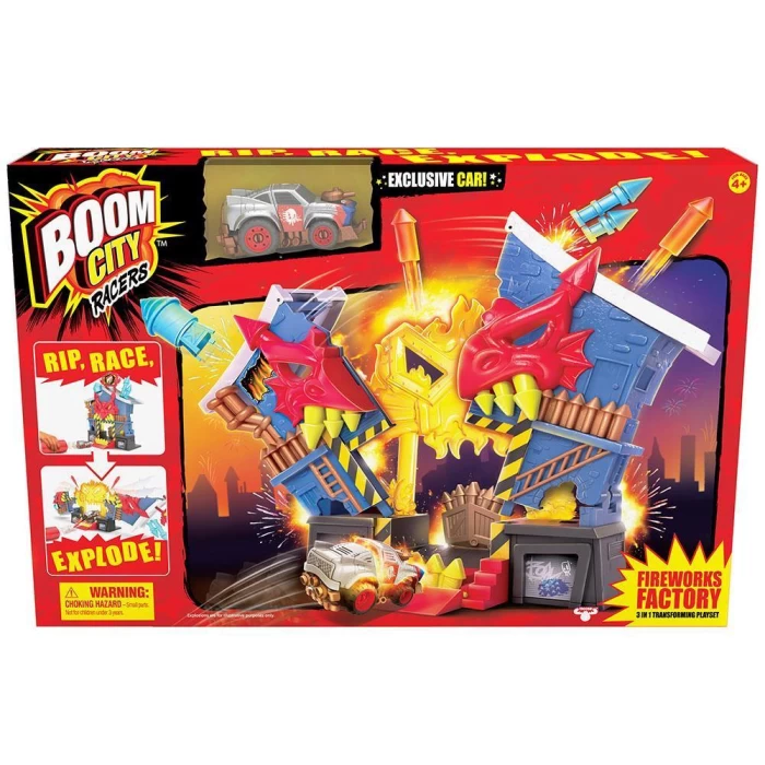 Boom City Racer Fişek Fabrikası Oyun Seti
