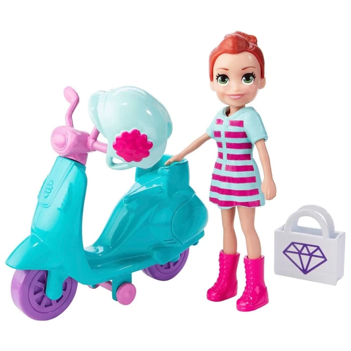 Polly Pocket Alışveriş ve Gezinti Bisikleti