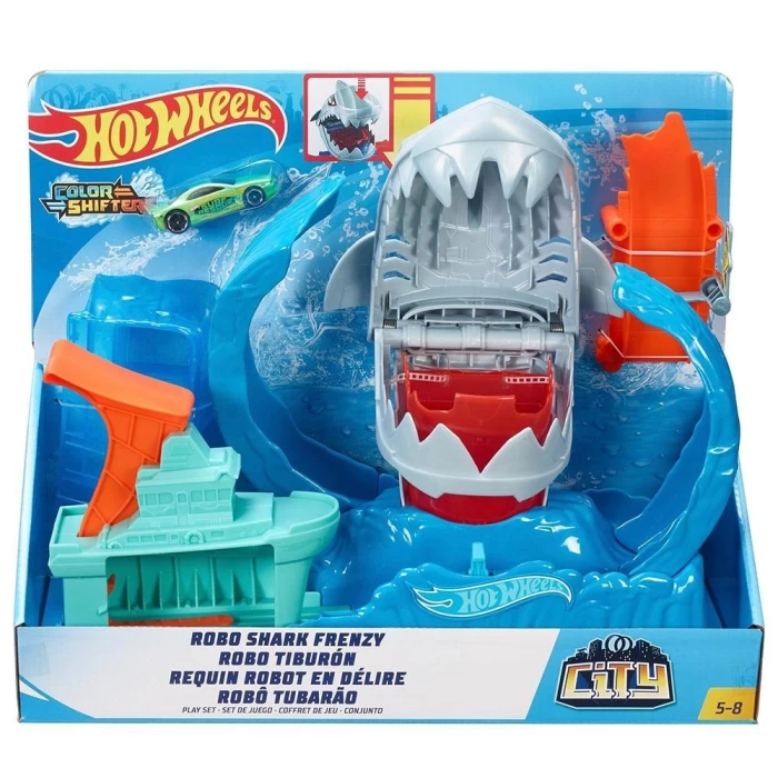 Hot Wheels Robotik Köpek Balığı Renk Değiştiren Oyun Seti