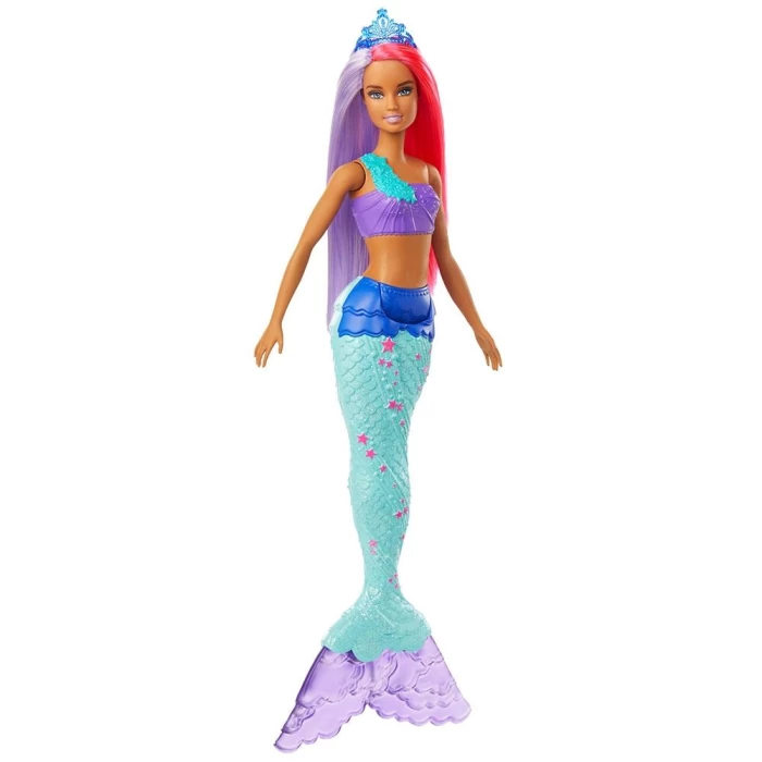 Barbie Dreamtopia Denizkızı Bebekler - Mor, Kızıl Saçlı