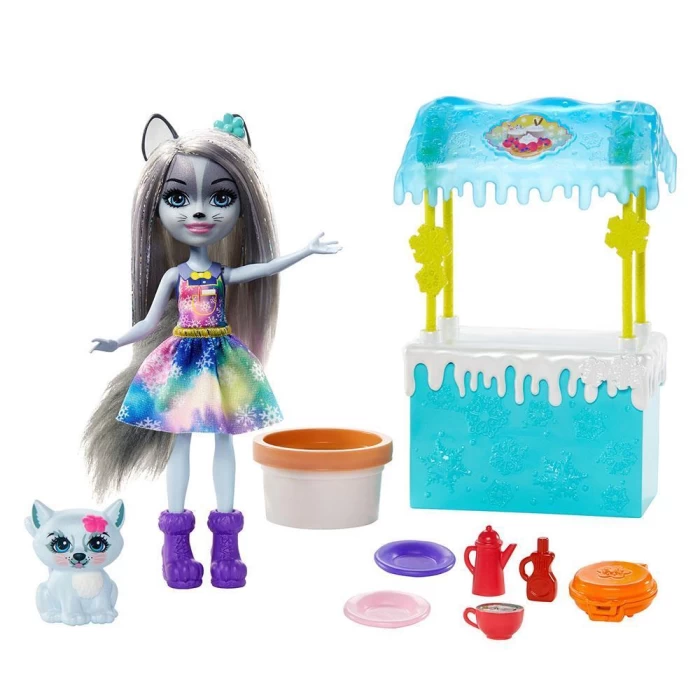 Enchantimals Eğlenceli Oyun Setleri - Sıcacık Çikolata Standı