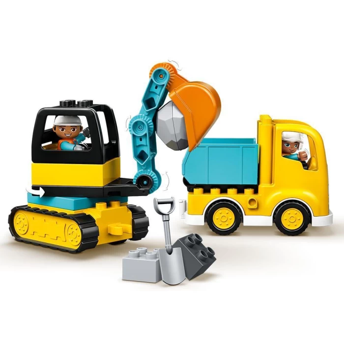 Lego Duplo Kamyon ve Paletli Kazıcı
