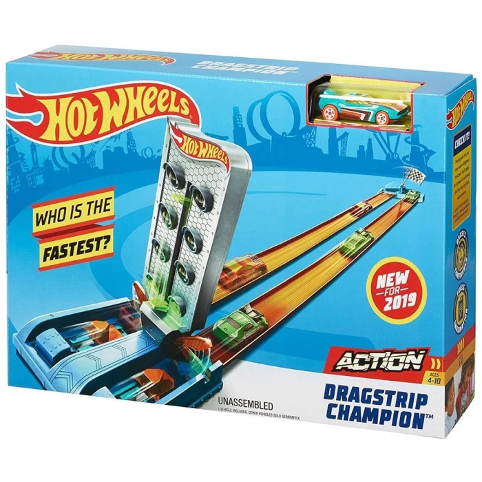 Hot Wheels Dragstrip Şampiyonluk Parkuru Yarış Seti