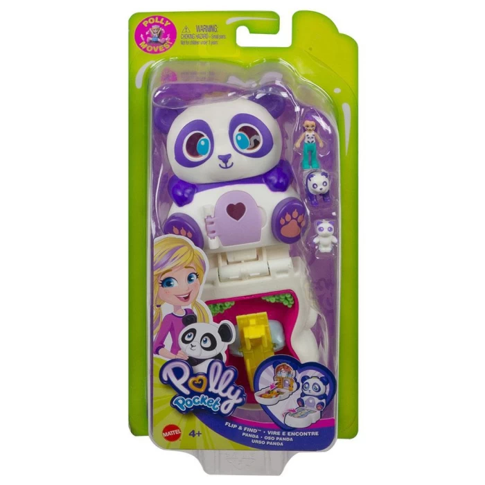 Polly Pocket Çift Taraflı Eğlence Micro Oyun Setleri - Panda