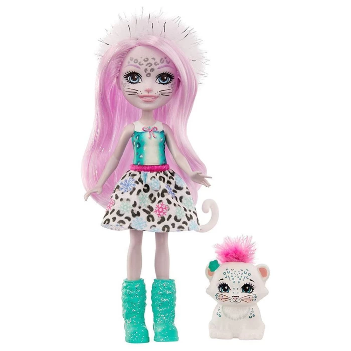 Enchantimals Popüler Karakter Bebekler - Sybill Snow Leopard ve F