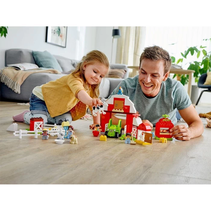 Lego Duplo Ahır, Traktör ve Çiftlik Hayvanı Bakımı