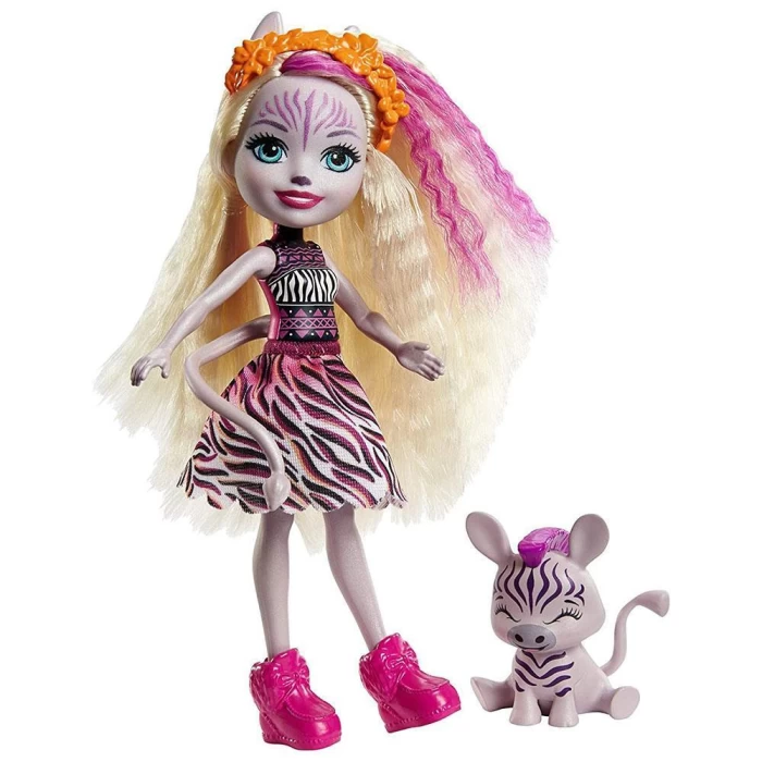 Enchantimals Popüler Karakter Bebekler - Zadie Zebra & Ref
