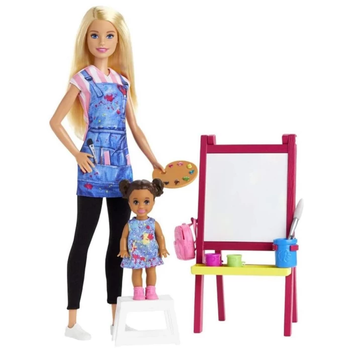 Barbie Resim Öğretmeni Oyun Seti GJM29