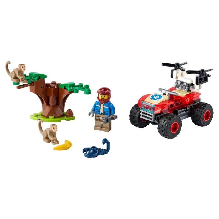 Lego City Stunt Vahşi Hayvan Kurtarma Atv’si