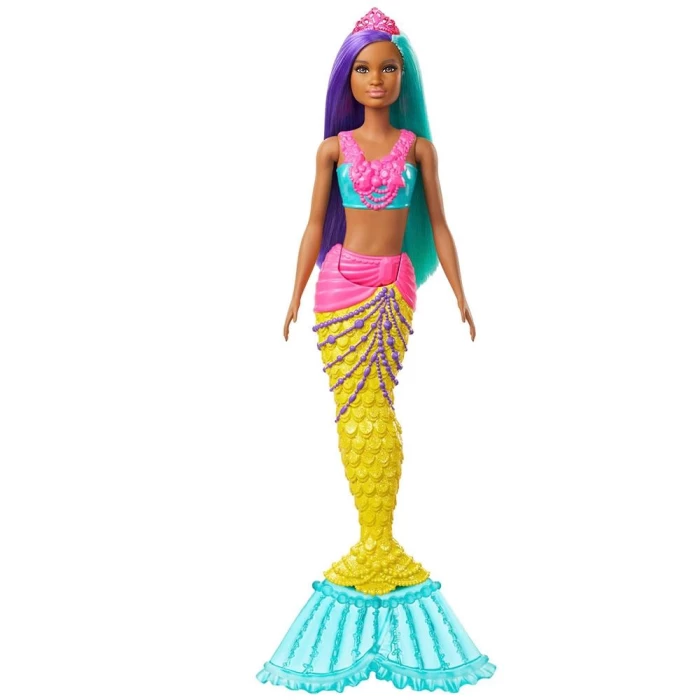 Barbie Dreamtopia Denizkızı Bebekler - Mavi, Mor Saçlı