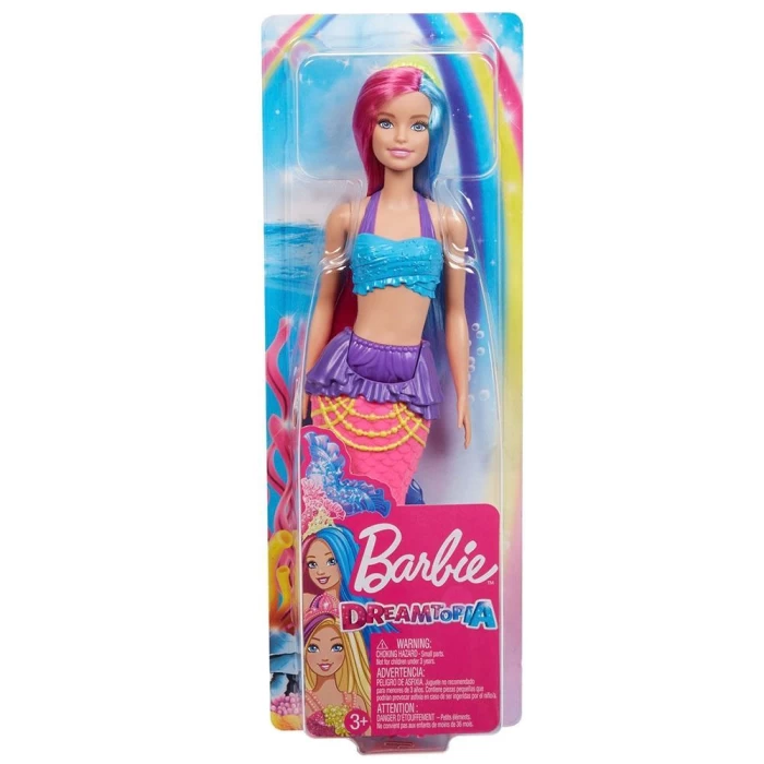 Barbie Dreamtopia Denizkızı Bebekler - Pembe, Mavi Saçlı