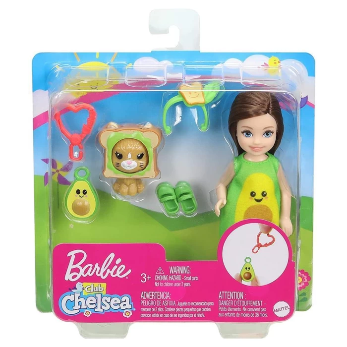 Barbie Kostümlü Chelsea ve Hayvacığı Oyun Setleri GJW31
