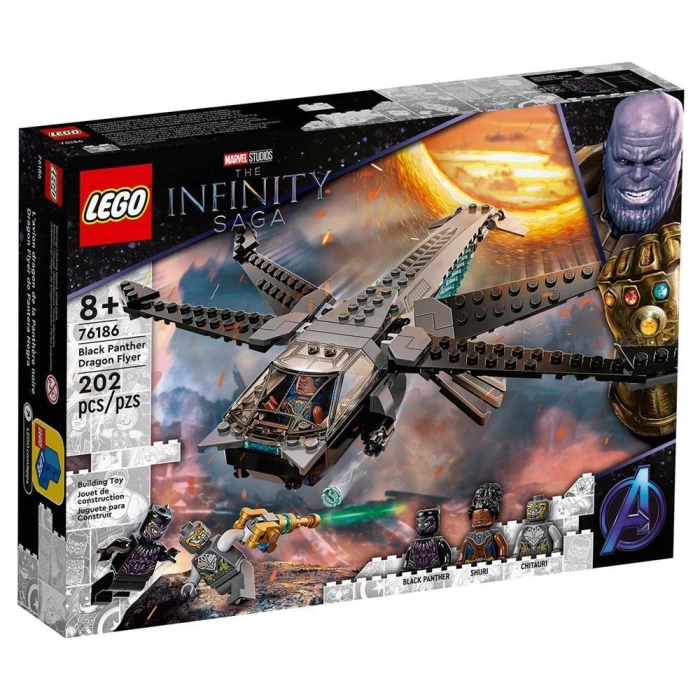 Lego Marvel Black Panther Ejderha Uçağı 76186
