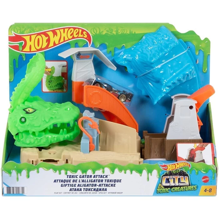 Hot Wheels Zehirli Timsah Saldırısı Oyun Seti