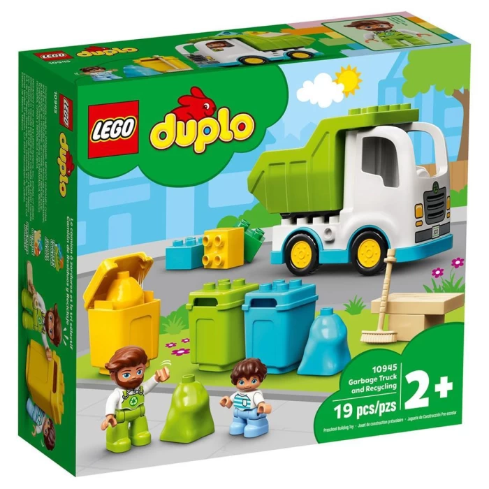 Lego Duplo Kasabası Çöp Kamyonu ve Geri Dönüşüm 10945