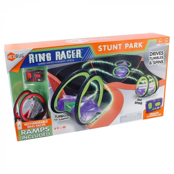NECO TOYS Hexbug Ring Racer Uzaktan Kumandalı Rampa Seti - Kırmız
