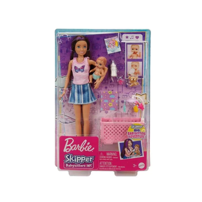 Barbie Bebek Bakıcılığı Oyun Seti HJY33