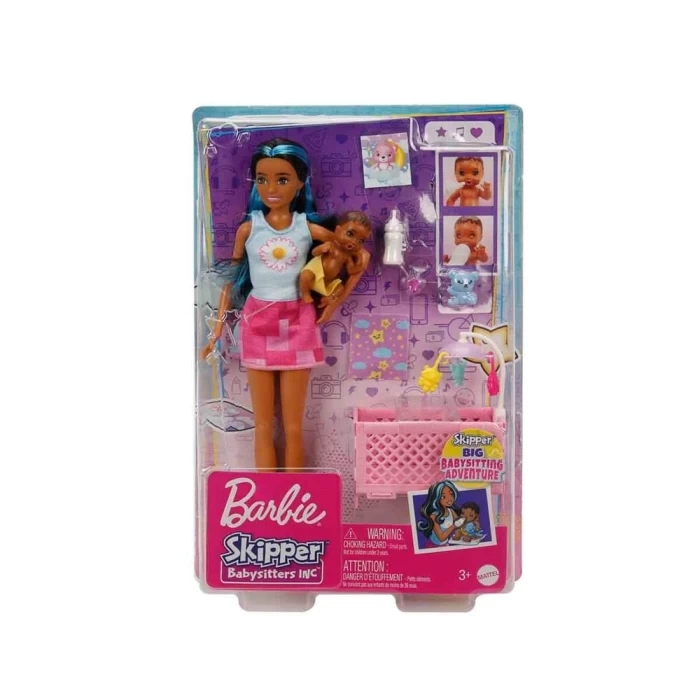 Barbie Bebek Bakıcılığı Oyun Seti HJY34
