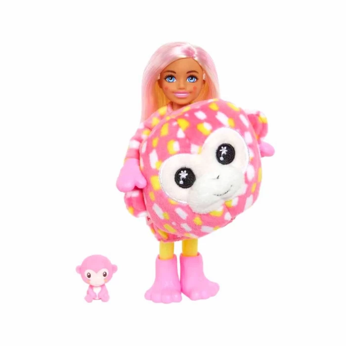 Barbie Cutie Reveal Bebekler Chelsea Tropikal Orman Serisi - Maym