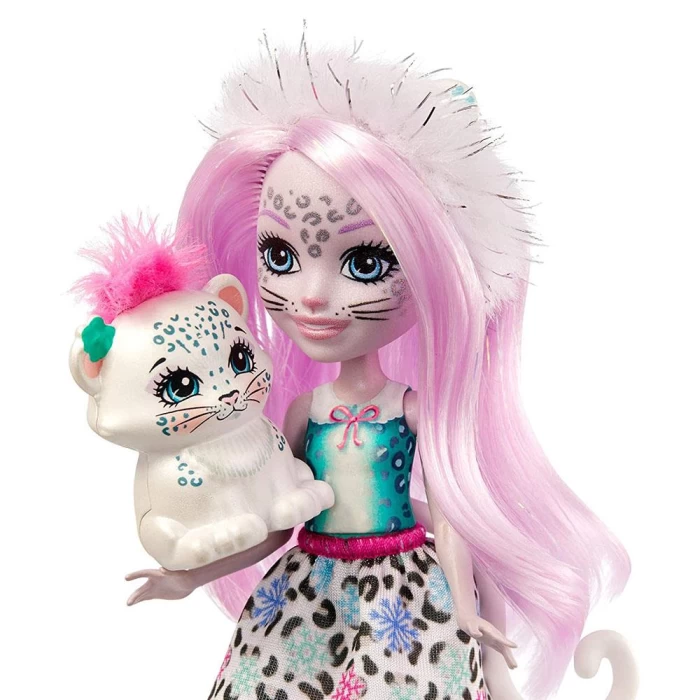 Enchantimals Popüler Karakter Bebekler - Sybill Snow Leopard ve F