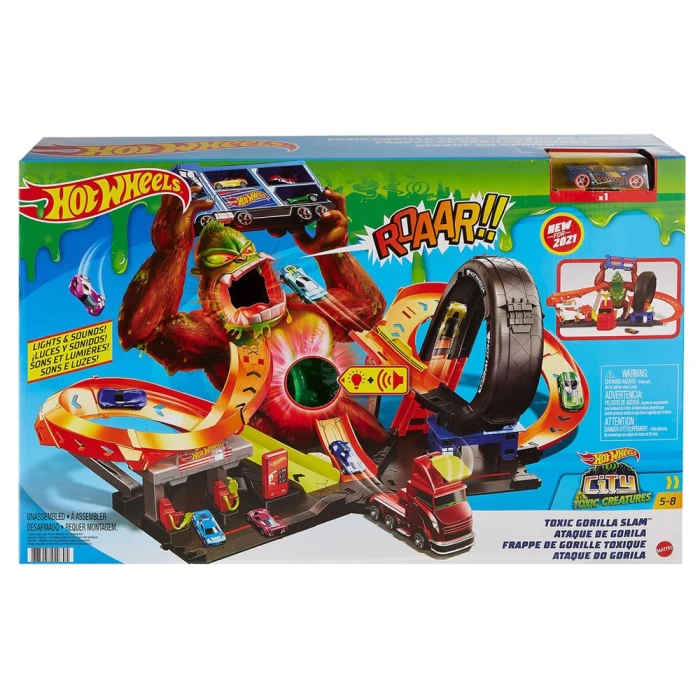 Hot Wheels Zehirli Goril Saldırısı Oyun Seti