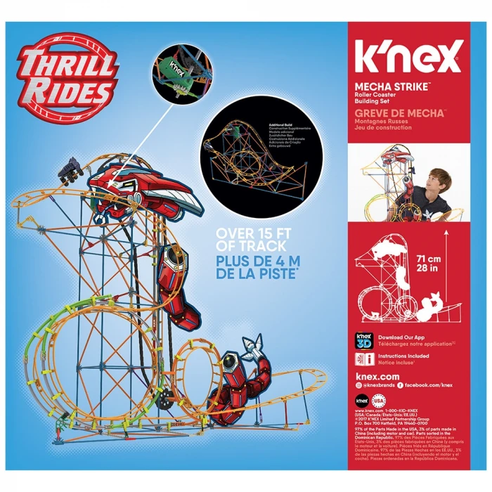 KNex Mecha Strike Roller Coaster 18515 (Motorlu)