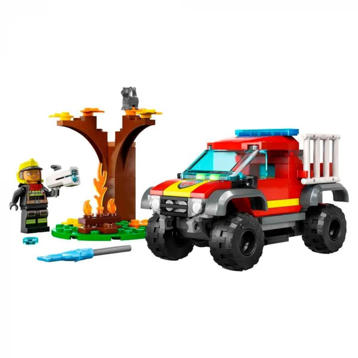 LEGO City 4x4 İtfaiye Kamyonu Kurtarma Operasyonu 60393