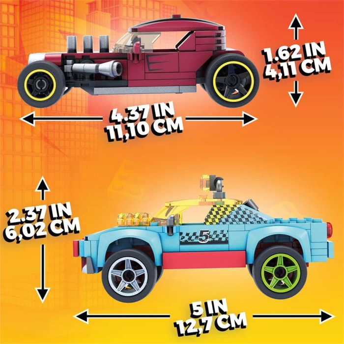 Mega Hot Wheels Aksesuarlı Dörtlü Araç Seti